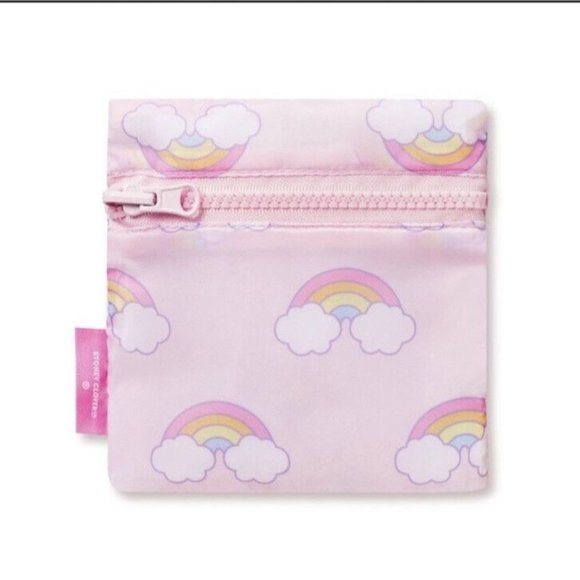 NWT Stoney Clover Ln x Target Light Pink/Mini Rainbow Fold Up Reusable Tote Bag - Picture 8 of 9